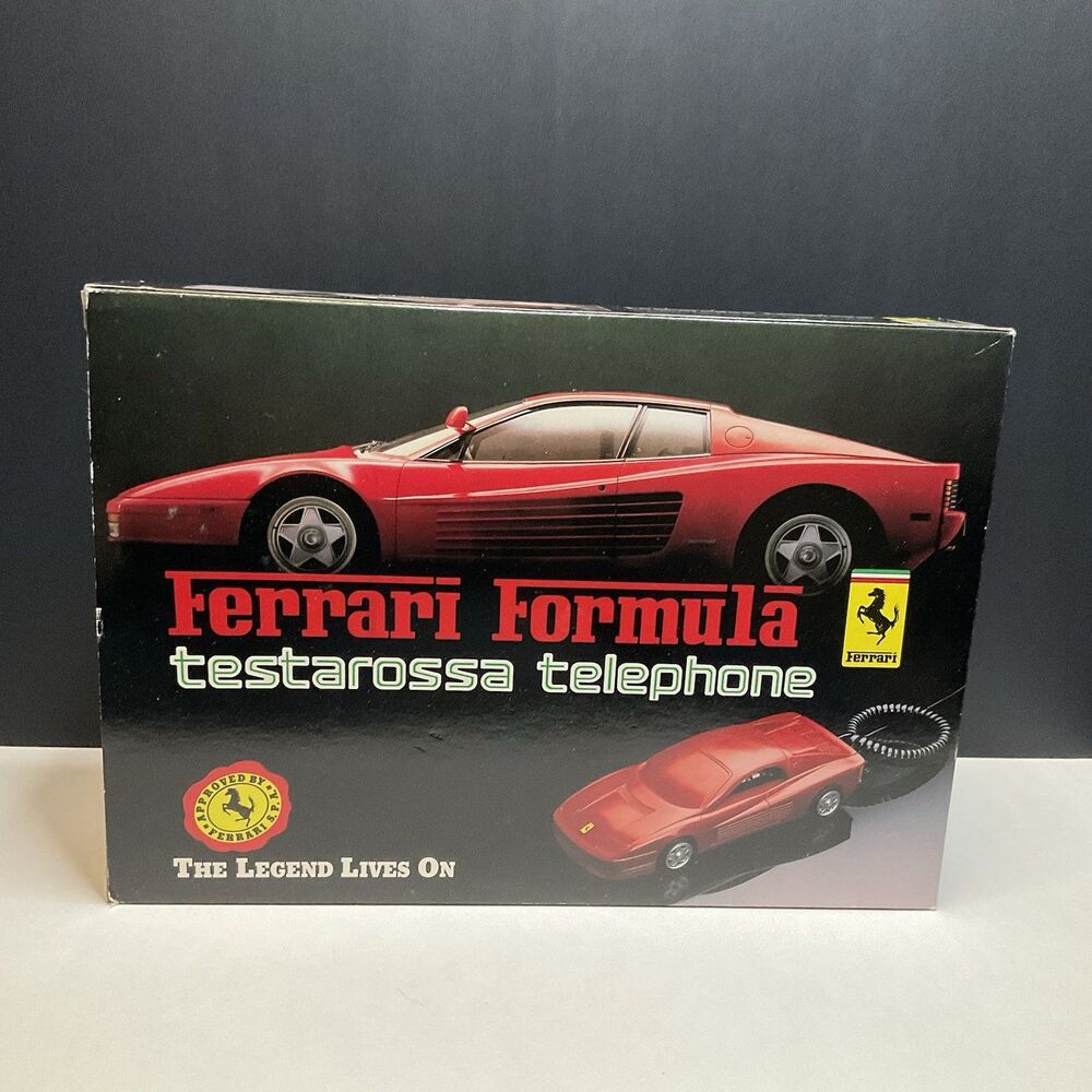 Vintage 1988 Ferrari Formula Testarossa Telephone – New Old Stock (NOS)